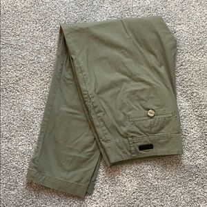 KUT green crop pants